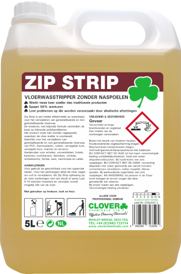 Clover Zip Strip Vloerwas stripper 5 liter