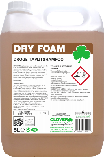 Clover Dry foam Tapijtshampoo 5 liter