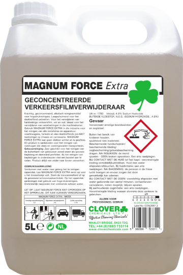 Clover Magnum Force Extra, extra krachtige reiniger voor autobranche en schoonmaakbedrijf (5 liter)