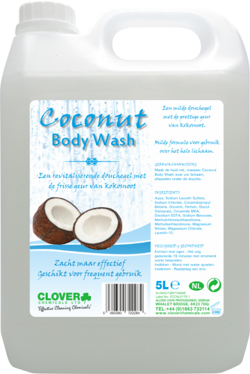 Body wash - Clover Coconut - 5 liter