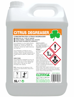 Reinigende oplossing met citrusolie - Clover Citrus Degreaser - 5 liter