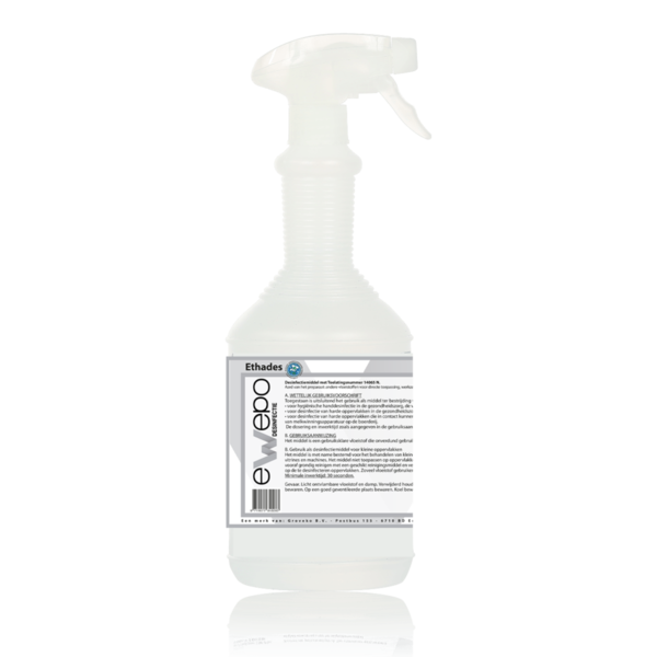 Ethades, gebruiksklare spray voor het desinfecteren van handen en kleine oppervlakken 1 liter