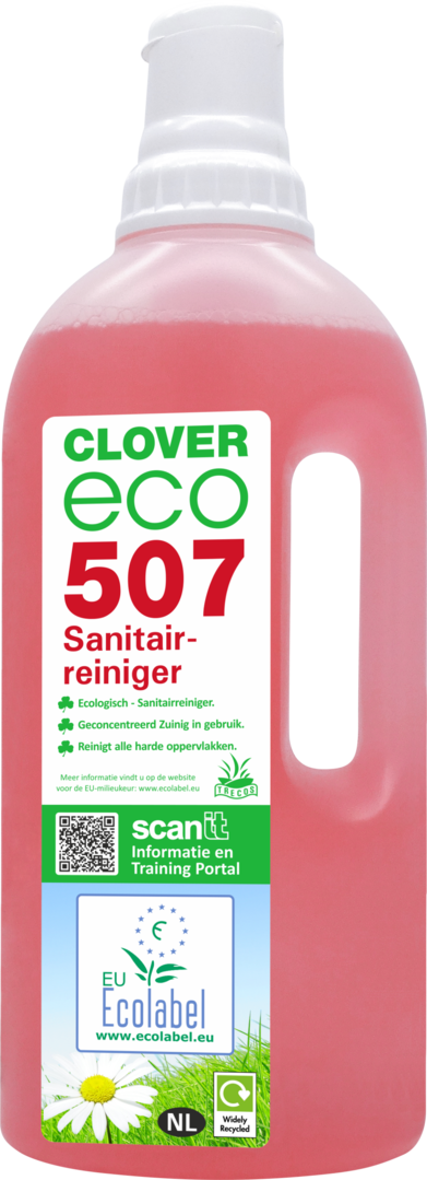 Clover ECO507, geconcentreerde sanitairreiniger 1 liter
