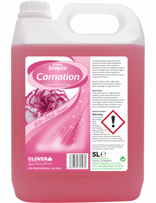 Clover Breeze geurconcentraat - Carnation 5 liter