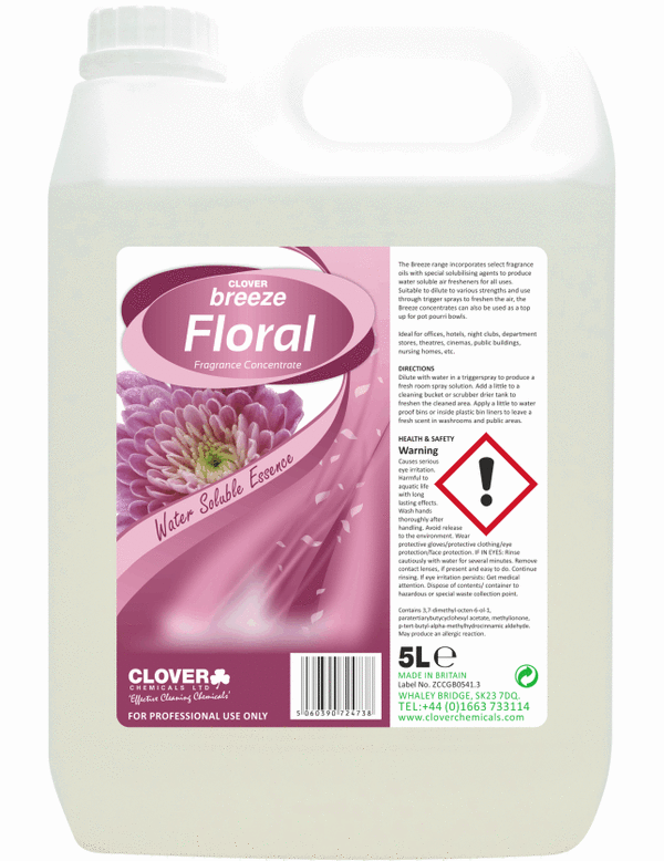 Clover Breeze geurconcentraat - Floral 5 liter