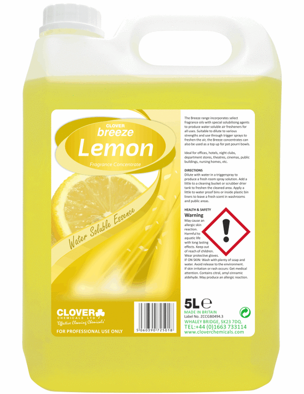 Clover Breeze geurconcentraat - Lemon 5 liter