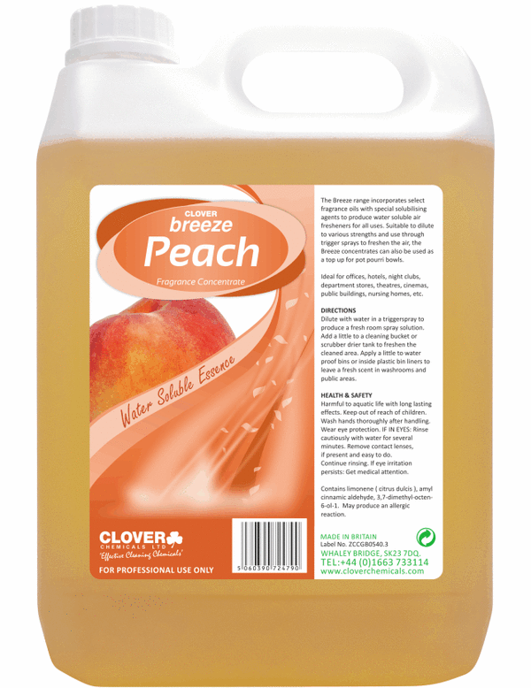 Clover Breeze geurconcentraat - Peach 5 liter