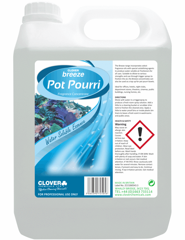 Clover Breeze geurconcentraat - Pot Pourri 5 liter