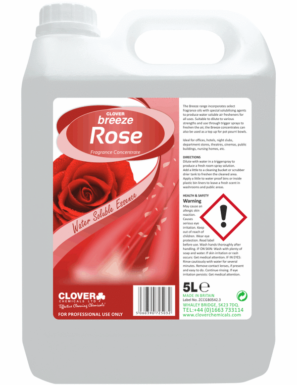 Clover Breeze geurconcentraat - Rose 5 liter